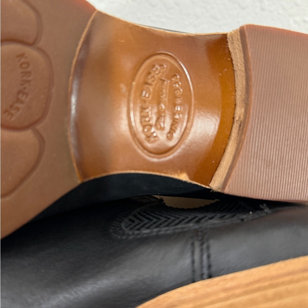 Kork-Ease Kama black leather Chelsea ankle boots. Comfortable Small heel - Picture 8 of 14